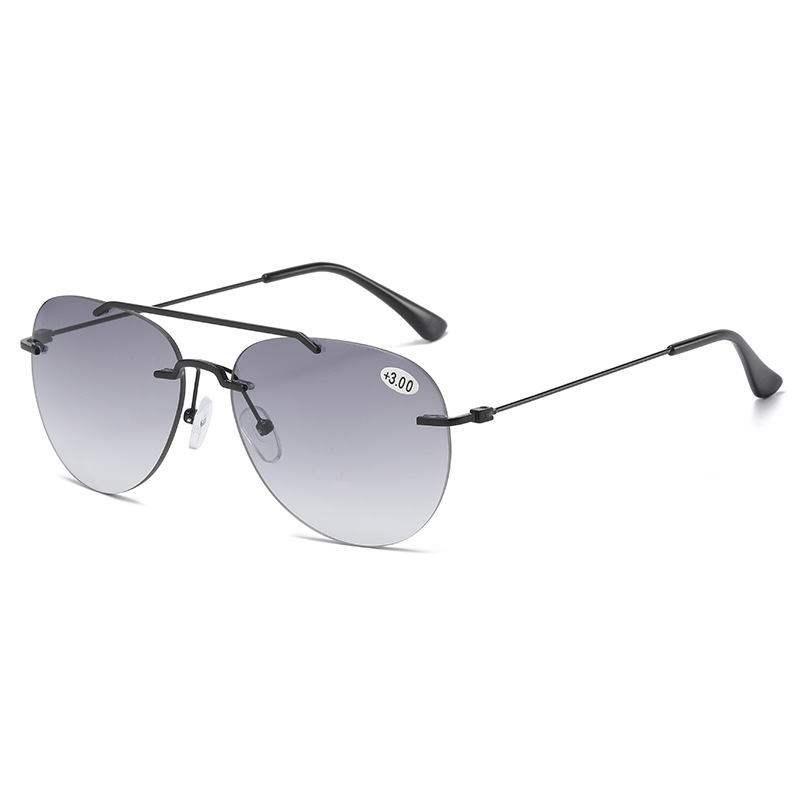 Retro Rimless Gradient Sung...