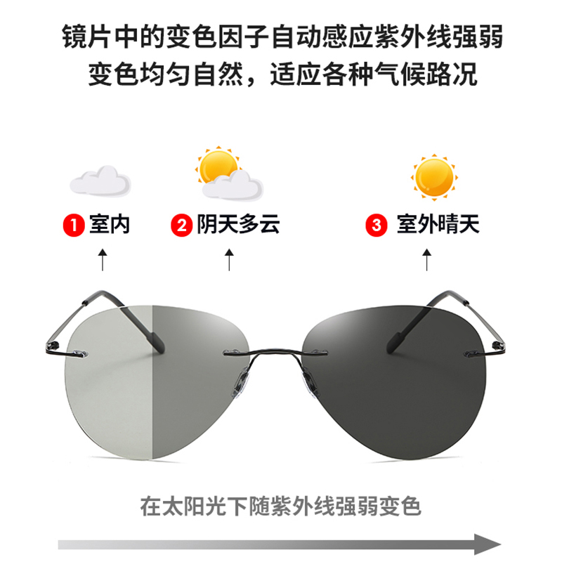 Polarized Photochromic Outdoor Sports Driving Sunglasses for Men Women AntiGlareEyewear Ultra-Light Sun Glasses