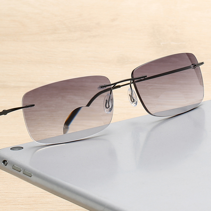 Rimless Bifocal Sunglasses, Bi-Focal x1.0x1.5 x2.0 x2.5x3.0x3.5x4.0 Magnifications, Reader Sunglasses, UV Protection (1).jpg