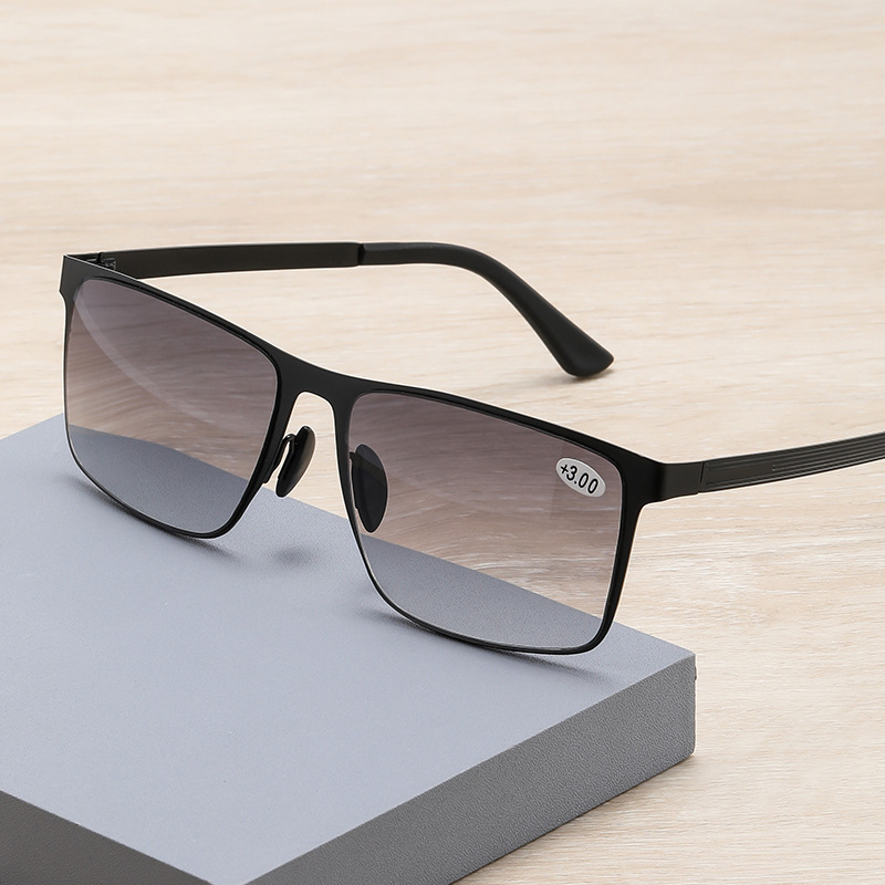 Progressive Multifocus Reading Glasses for Women Men UV Protection Multifocal Sunglasses Tri-Focal Reader Outdoor Sunglasses