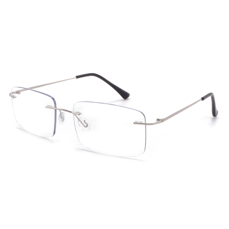 Rimless Blue Light Blocking Glasses – Anti-Fatigue Computer Glasses Prevent Eye Strain Vintage Gaming Glasses Photochromic Anti Blue Light Gla (.jpg