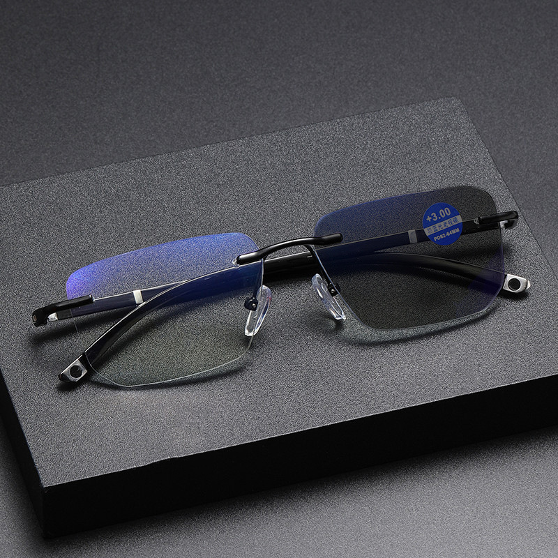 Wholesale Metal Eyeglasses Frames Photochromic Blue Light Blocking Optical Glasses  Photochromic Multifocus Reading Glasses (1).jpg