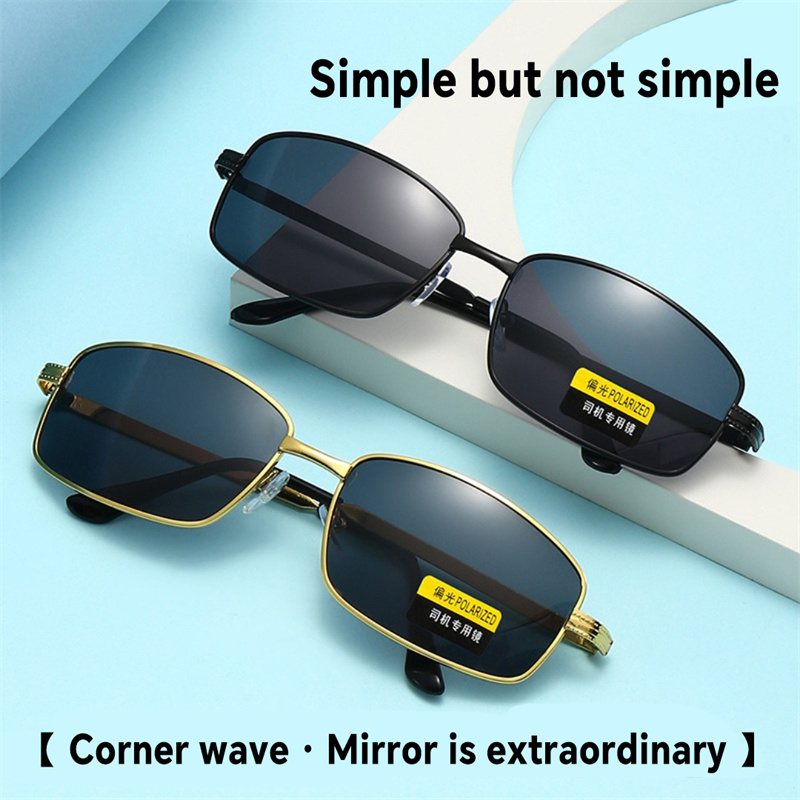 Metal Mens Sunglasses Polarized UV400 Protection for Driving Fishing Hiking Golf Everyday Use Rectangular Sunglasses (10).jpg