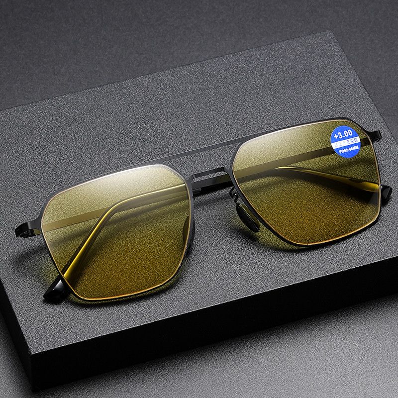 Photochromic Reading Glasses, Reader, Change Color to Gray / Tawny On Sun