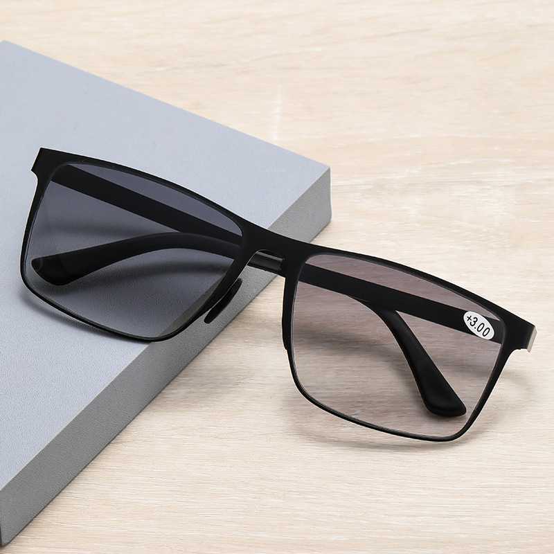 Progressive Multifocus Reading Glasses for Women Men UV Protection Multifocal Sunglasses Tri-Focal Reader Outdoor Sunglasses