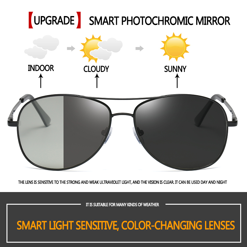 Polarized Photochromic Driving Sunglasses For Men Women Outdoor Driving Cycling Fishing 100% UV400 Protection Eyewear  (1).jpg