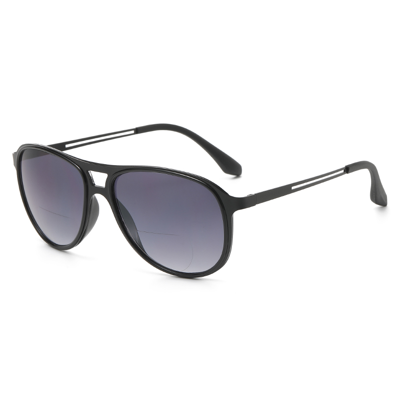 Bifocal Reading Sunglasses Lightweight TR90 Frame Wrap Around Design UV 400 Protection Outdoor Sun Reader Driving/Fishing/Running/Cycling