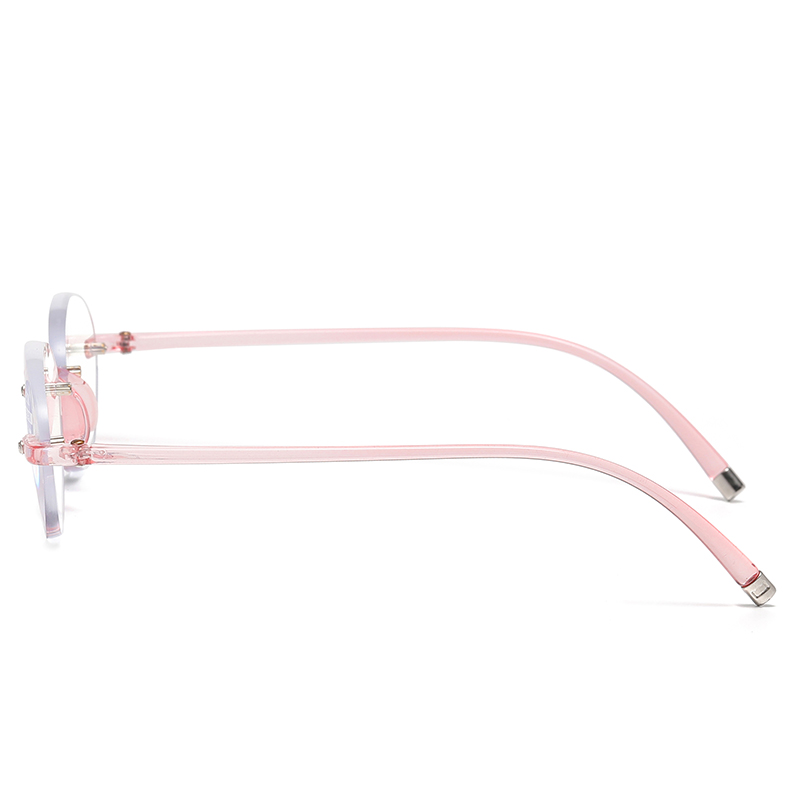Rimless Reading Glasses Blue Light Blocking Anti Eyestrain Computer Reading Glasses for Women Readers