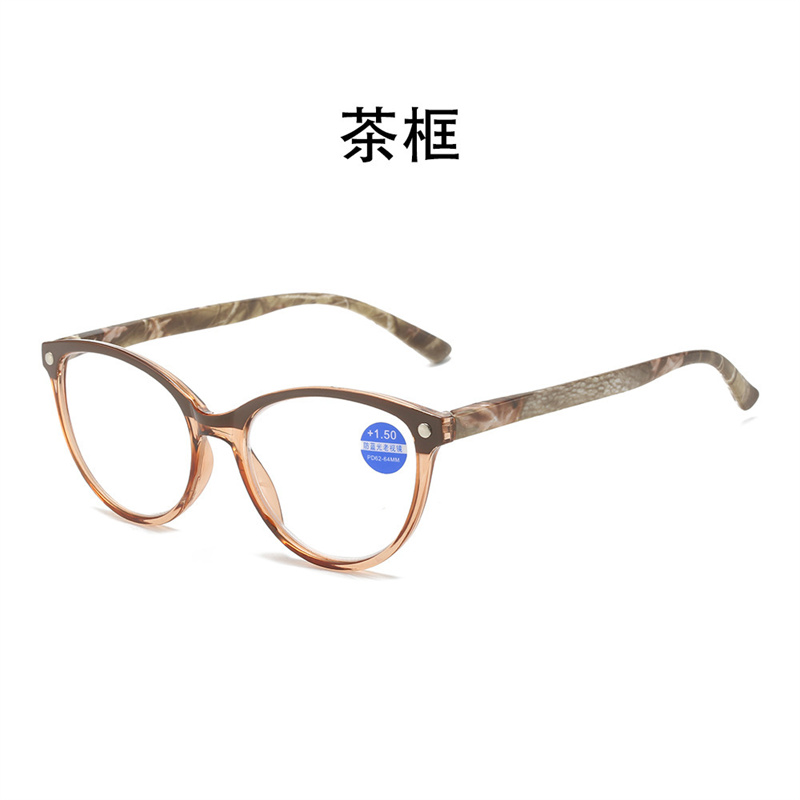Computer Round Reading Glasses Women Anti Eyestrain Blue Light Blocking Glasses for Reading
