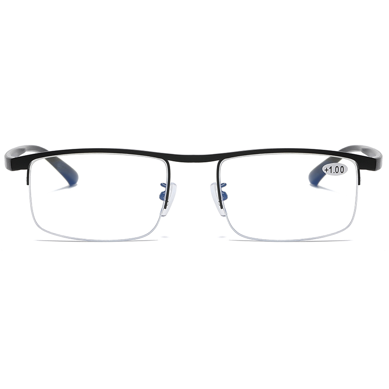 New Arrival Fashion Optical Glasses Frames Men's Trendy Retro Square Anti Blue Light Eye Glasses Presbyopia