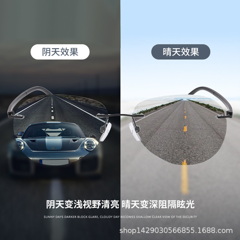 Photochromic Sunglasses Blue Light Blocking Glasses for Men and Women Day Night Multi-use Eyeglasses