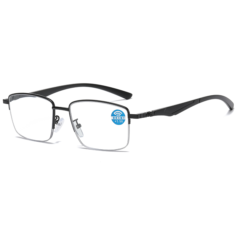 Eyewear Unisex tr90 Multifocal Progressive Photochromic Anti Blue Light Glasses See Far Near Reading Glasses