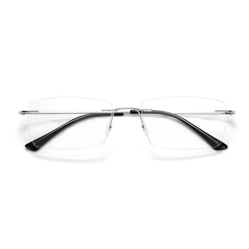 Wholesale Rimless Superelastic flexible leg fashion business style reading glasses