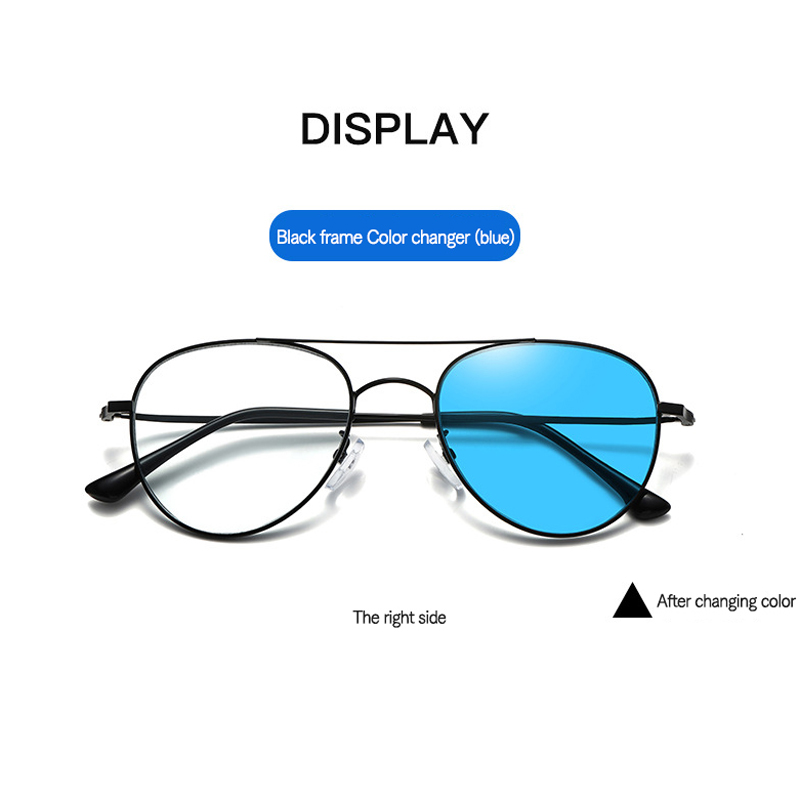 Durable Photochromic Blue Light Blocking Glasses Progressive Multifocal Presbyopic Glasses