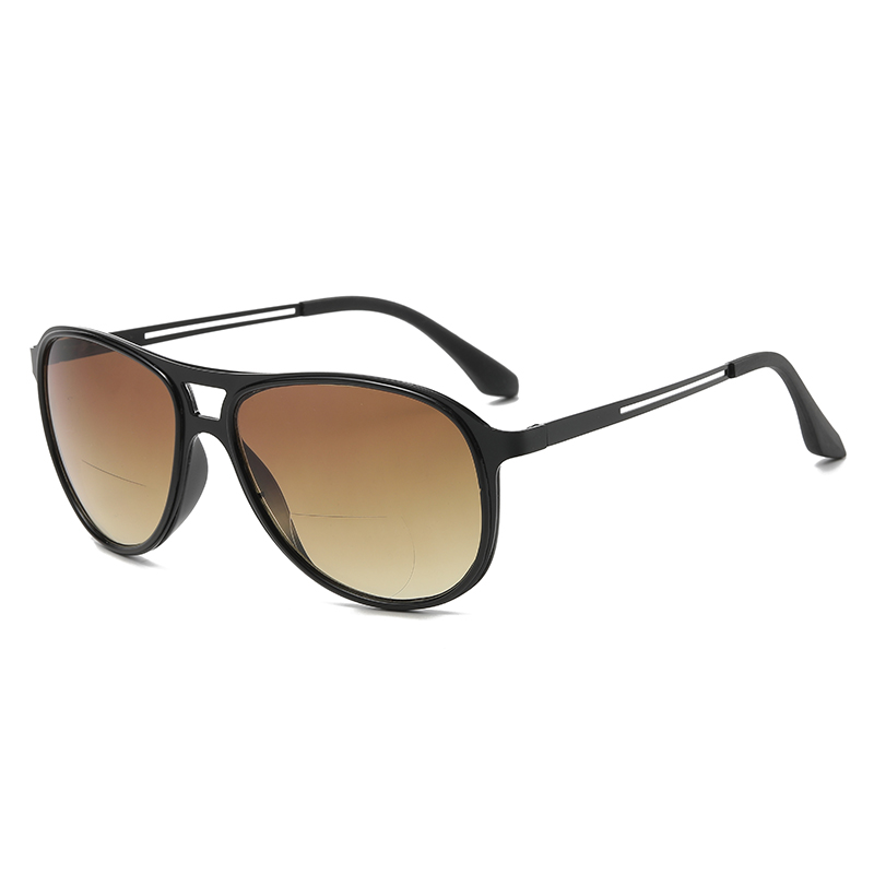 Bifocal Reading Sunglasses Lightweight TR90 Frame Wrap Around Design UV 400 Protection Outdoor Sun Reader Driving/Fishing/Running/Cycling