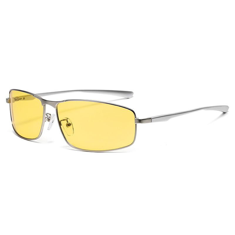 Polarized Sunglasses With Photochromic Metal Frame Sunglasses Day & Night Driving Eyewear