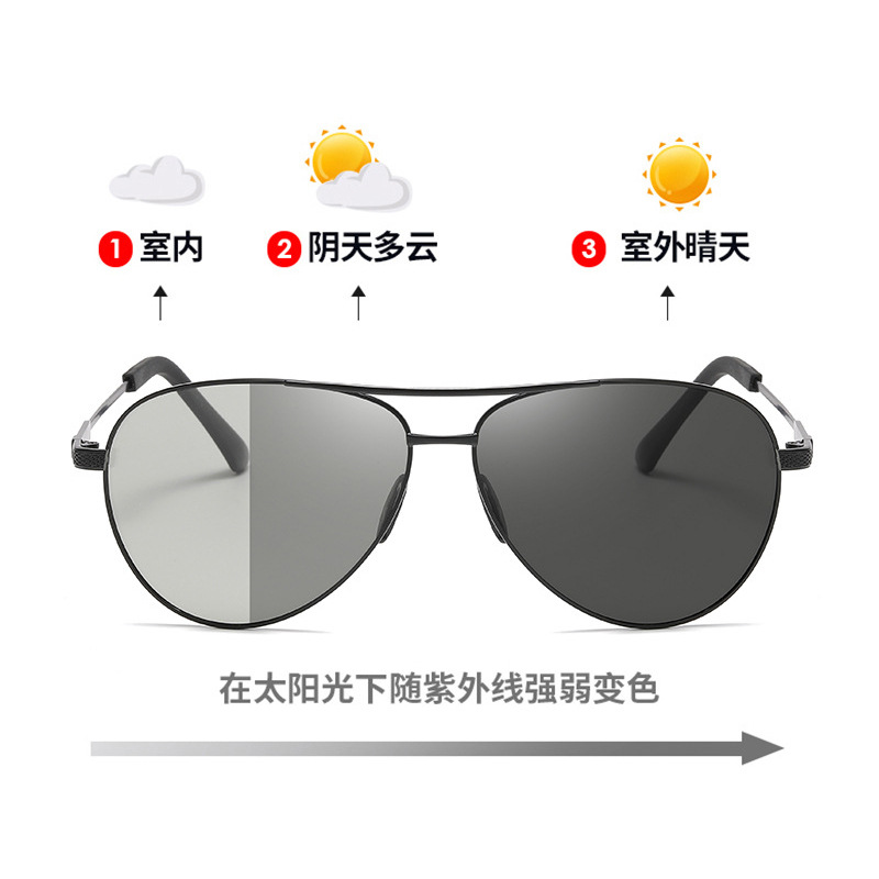 Polarized Photochromic Sunglasses for Men - UV Protection and Lightweight Sun Glasses for Driving Fishing
