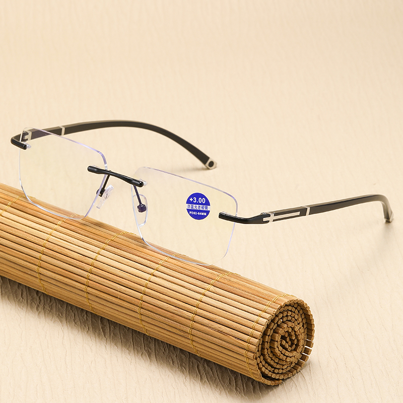 Wholesale Metal Eyeglasses Frames Photochromic Blue Light Blocking Optical Glasses  Photochromic Multifocus Reading Glasses (.jpg