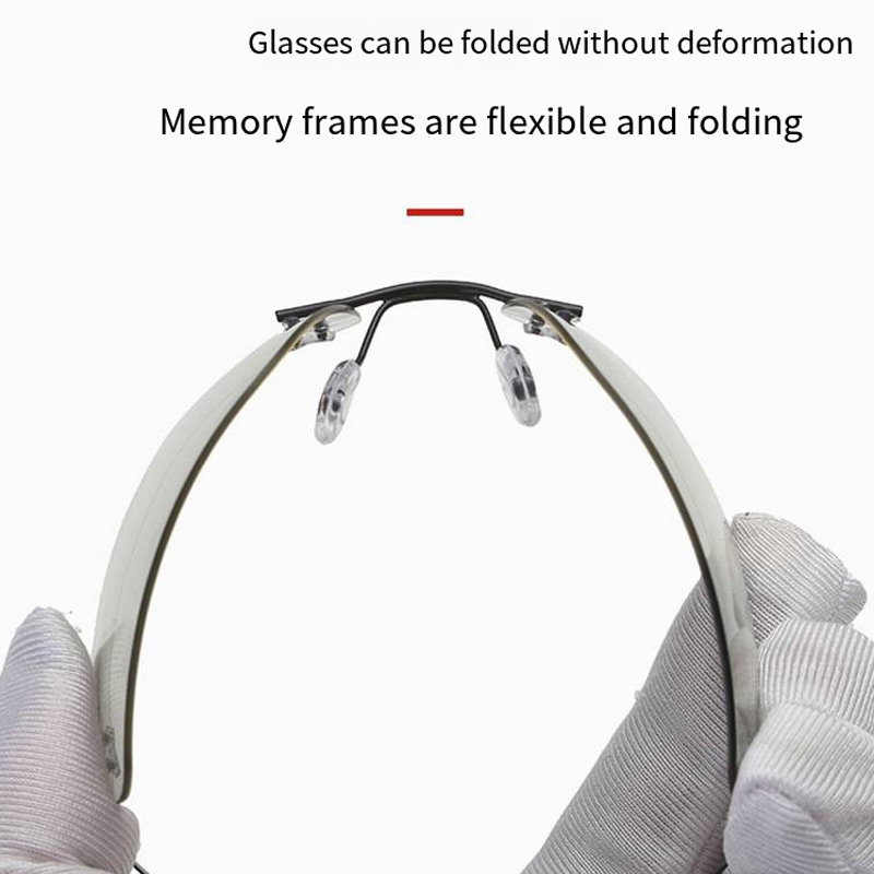 Rimless Polarized Photochromic Sunglasses for Men - UV Protection and Lightweight Sun Glasses for Driving Fishing