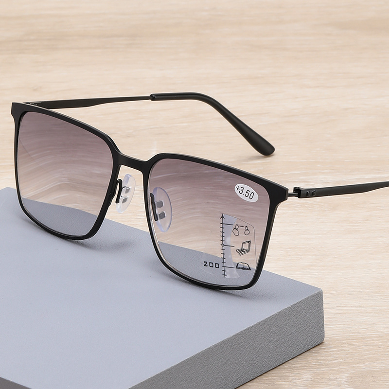Progressive Multifocal Reading Sunglasses for Women Men UV Protection Trifocal Sun Readers