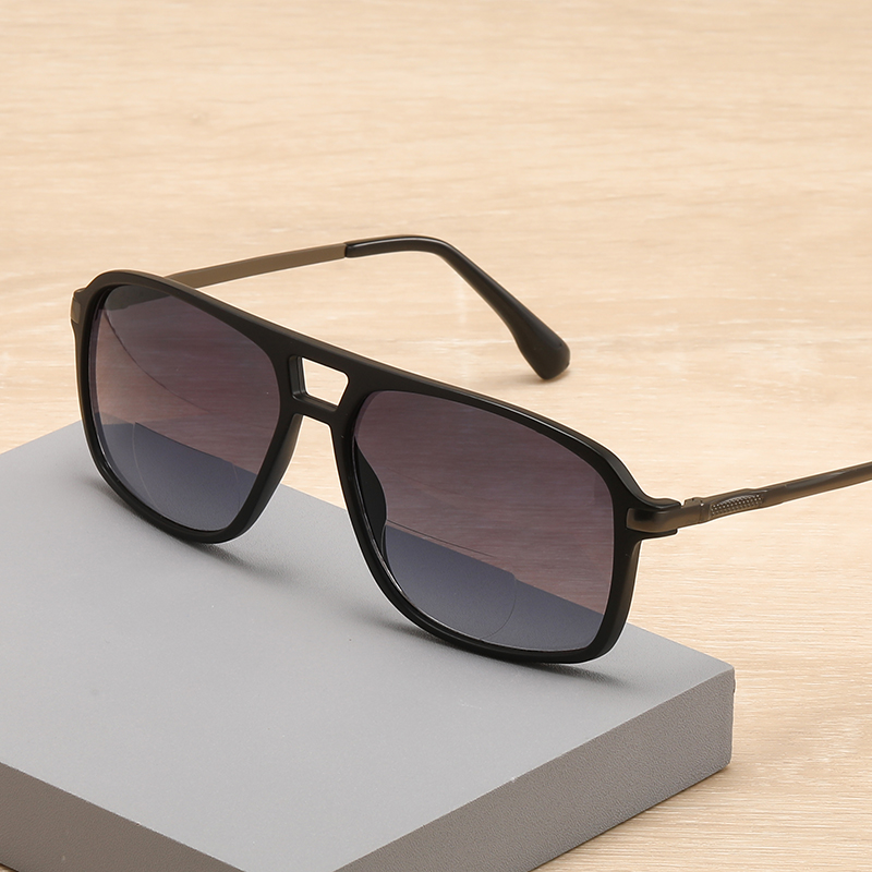 TR90 Frame Bifocal Reading Glasses UV400 Protection Sunglasses Blue Light Blocking Sun Readers Shades for Men